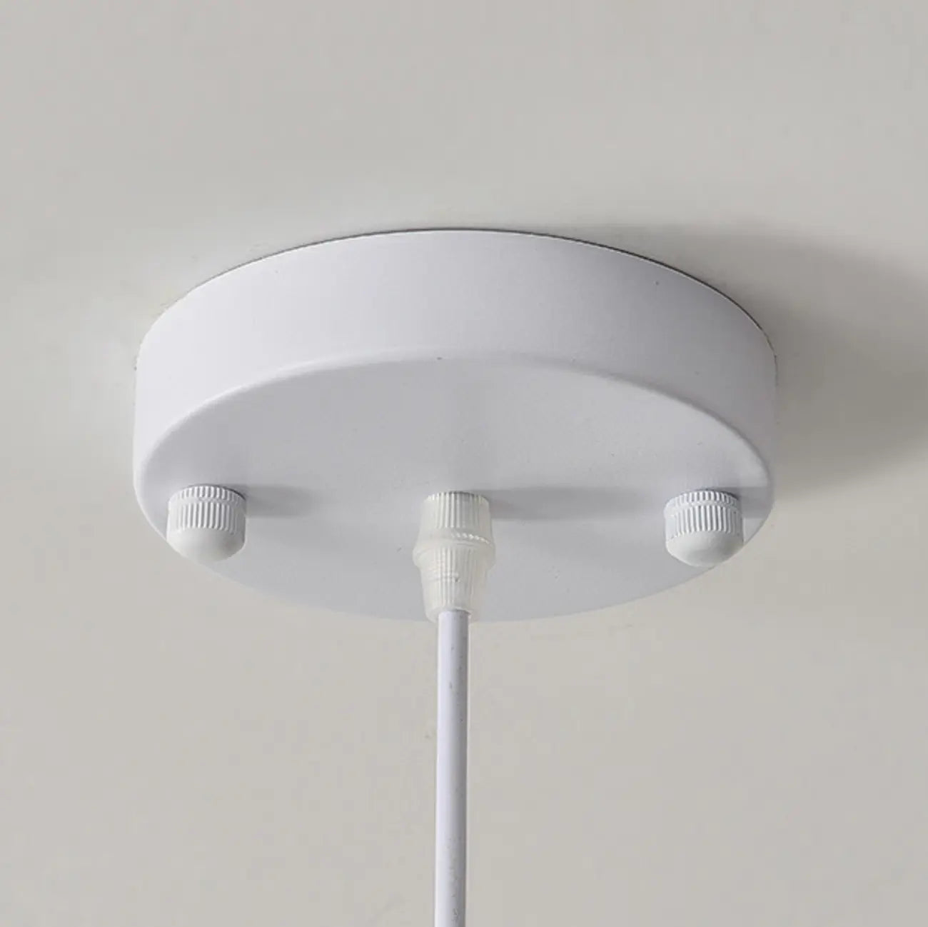 Modern White Tier Fabric Drum Chandelier with Adjustable Height
