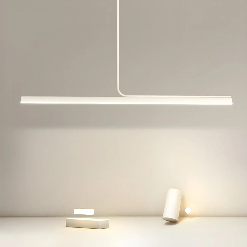 Modern Linear LED Pendant Light Dimmable Metal for Kitchen
