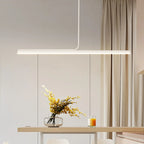 Modern Linear LED Pendant Light Dimmable Metal for Kitchen