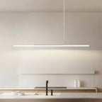 Modern Linear LED Pendant Light Dimmable Metal for Kitchen