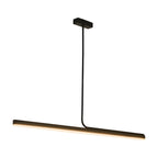 Modern Linear LED Pendant Light Dimmable Metal for Kitchen