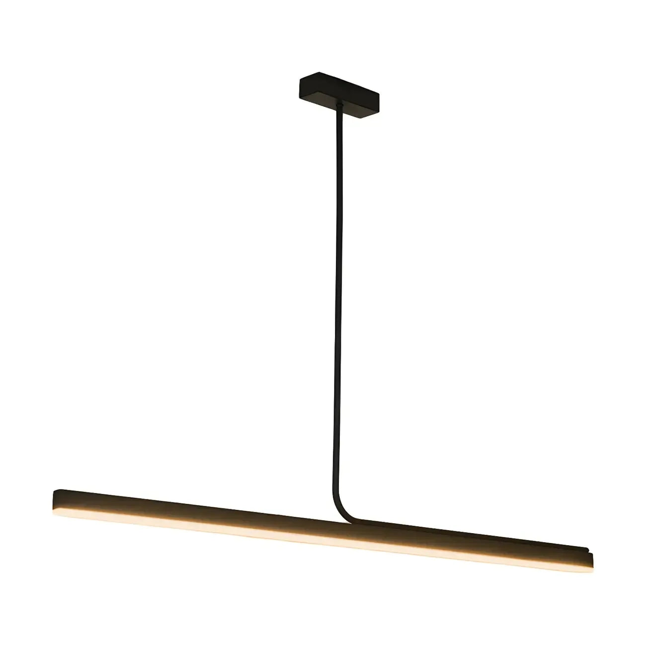 Modern Linear LED Pendant Light Dimmable Metal for Kitchen