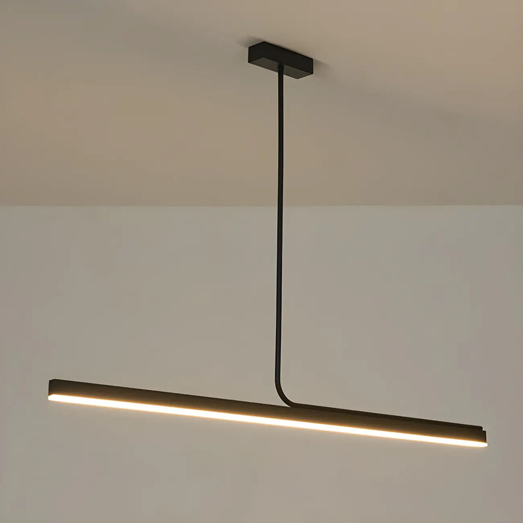 Modern Linear LED Pendant Light Dimmable Metal for Kitchen