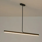Modern Linear LED Pendant Light Dimmable Metal for Kitchen