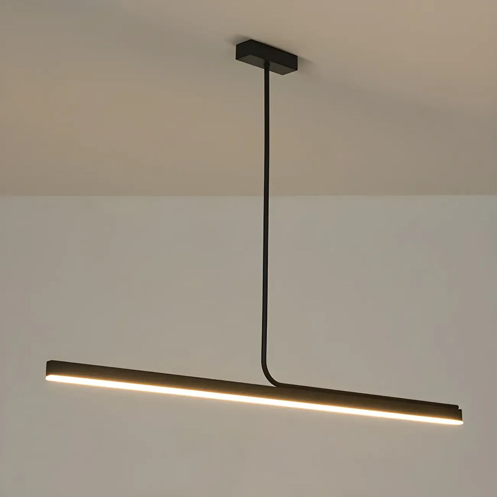 Modern Linear LED Pendant Light Dimmable Metal for Kitchen