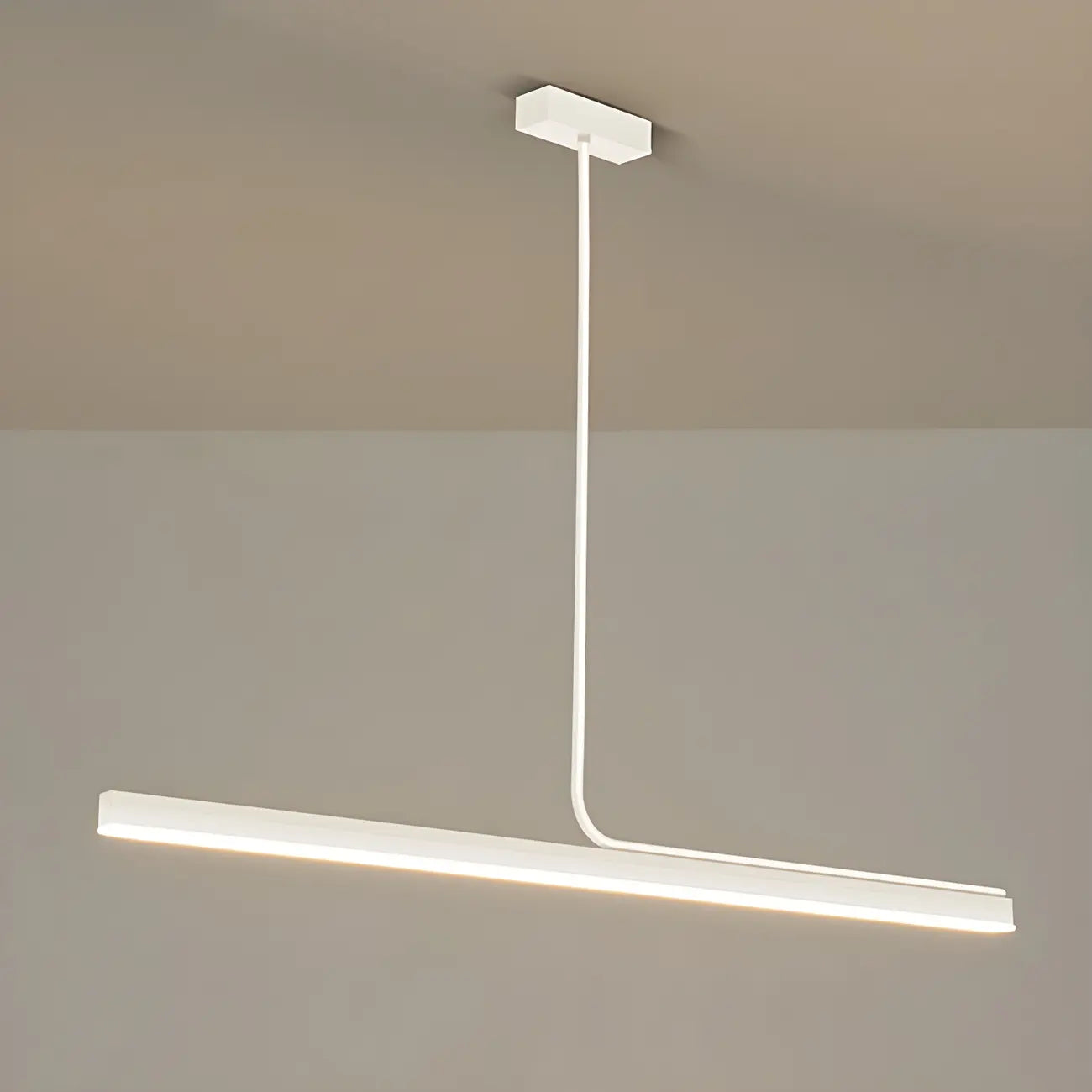 Modern Linear LED Pendant Light Dimmable Metal for Kitchen