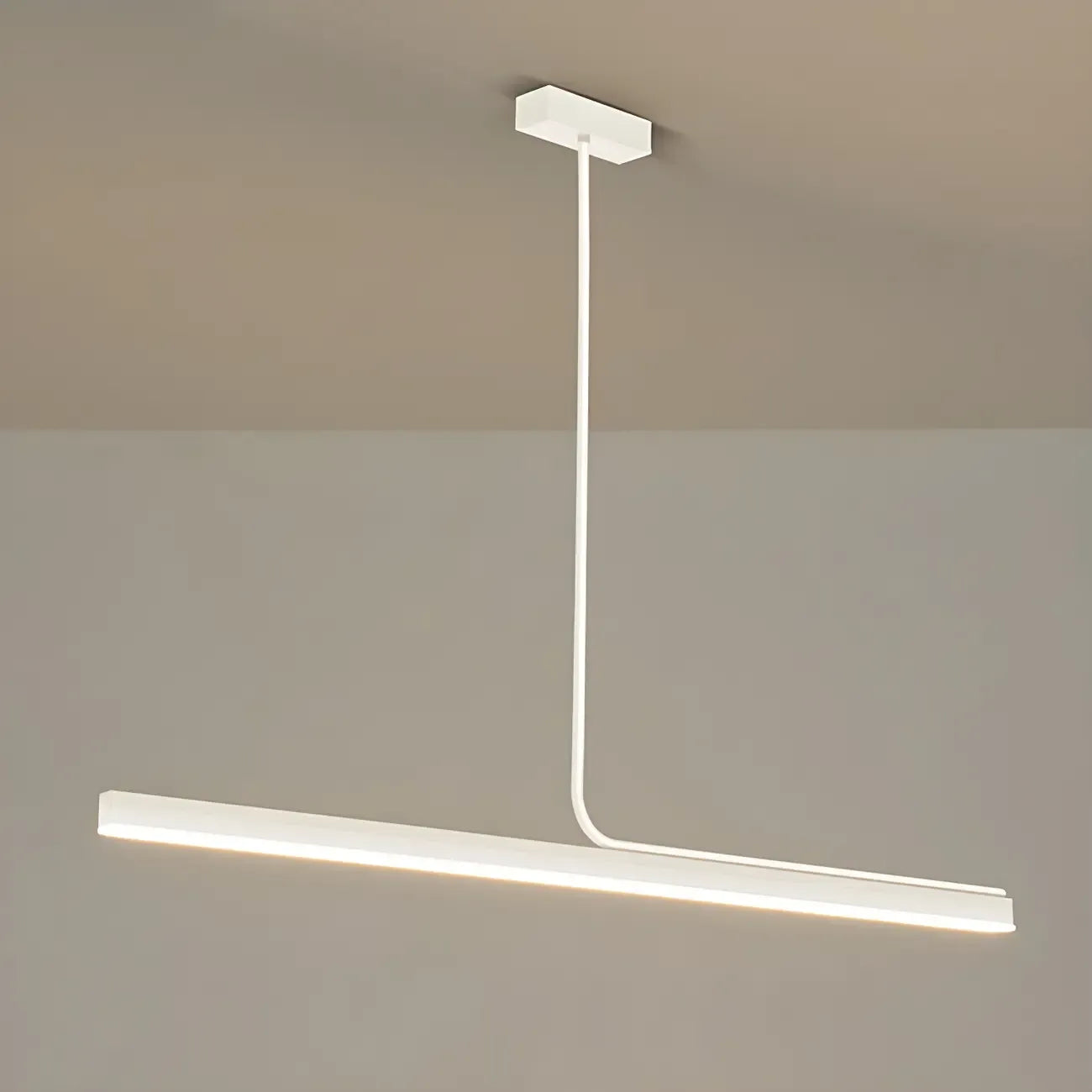 Modern Linear LED Pendant Light Dimmable Metal for Kitchen