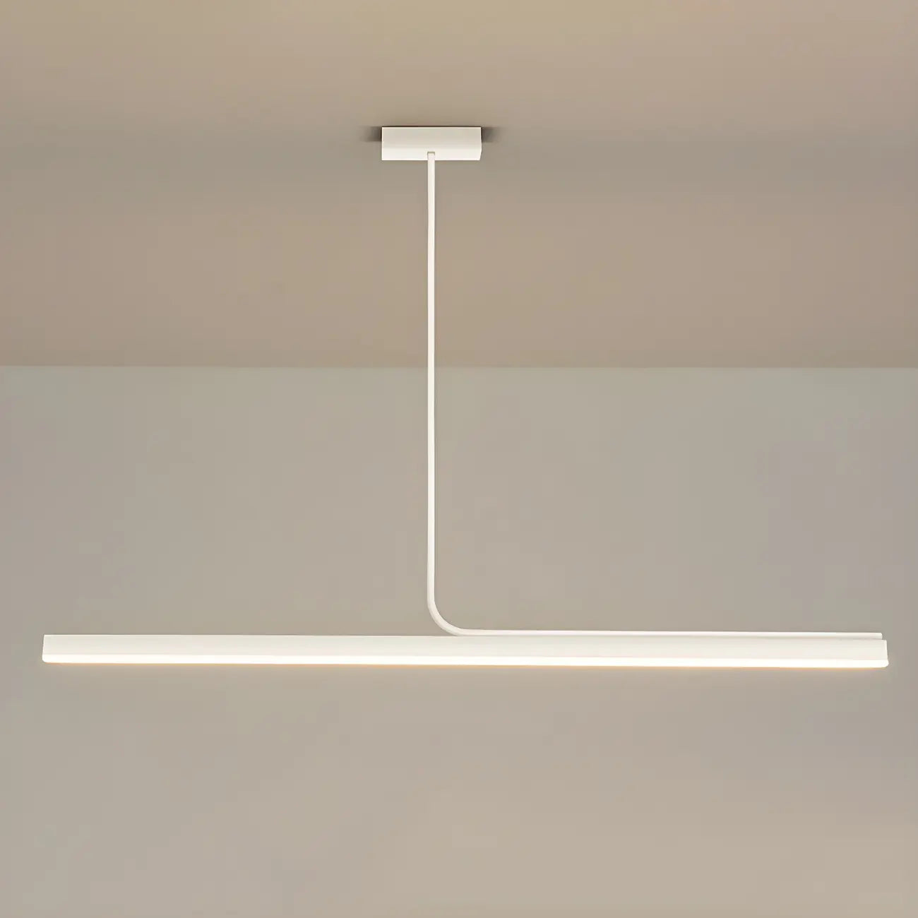 Modern Linear LED Pendant Light Dimmable Metal for Kitchen