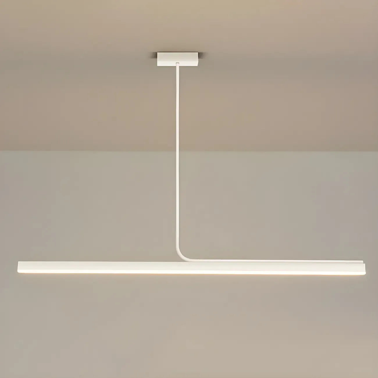 Modern Linear LED Pendant Light Dimmable Metal for Kitchen
