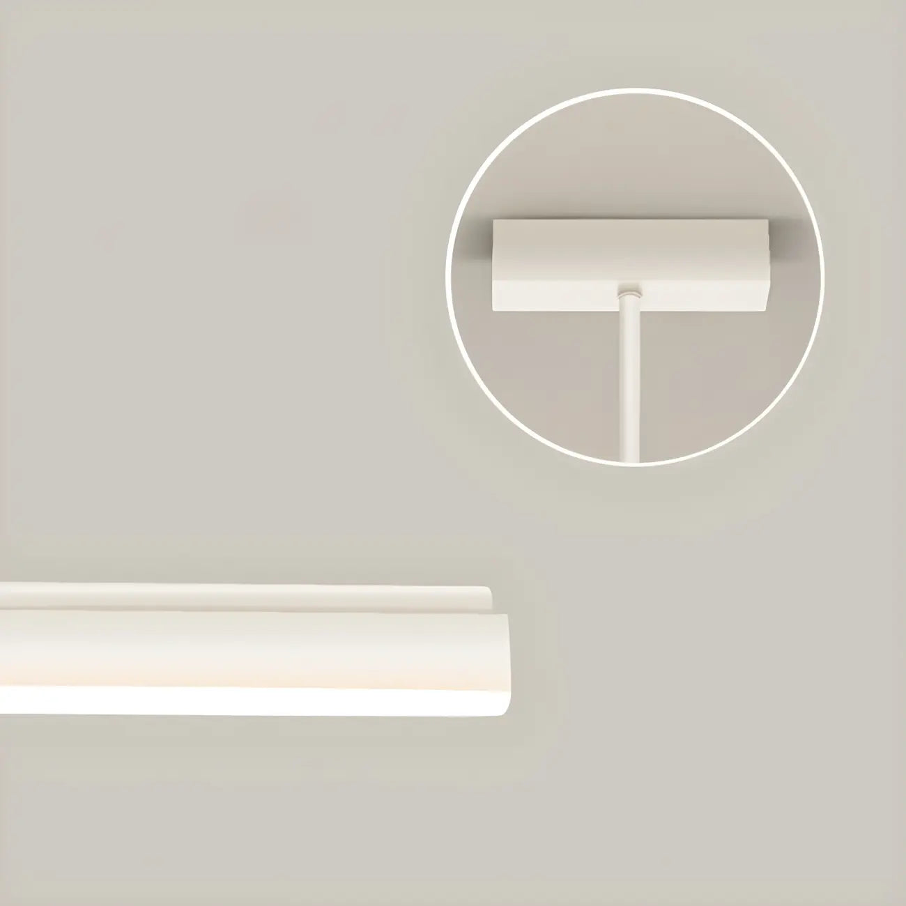 Modern Linear LED Pendant Light Dimmable Metal for Kitchen