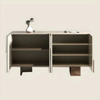 Artistic Cream Solid Wood Shoe Storage Cabinet