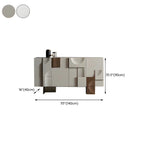 Artistic Cream Solid Wood Shoe Storage Cabinet