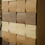 Scandinavian Brown Solid Wood Shoe Cabinet for Entryway