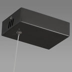 Linear Crystal Island Pendant Light Dimmable LED for Kitchen