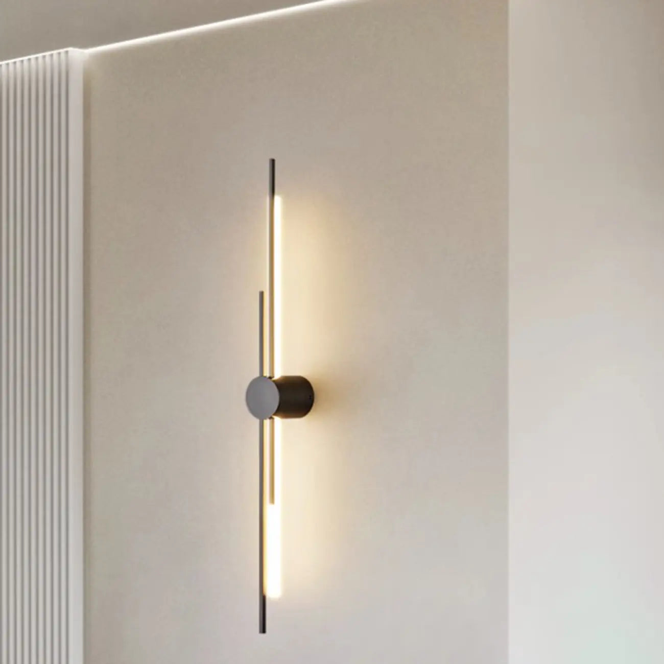 Minimalist Slim Linear Metal Up Down LED Wall Sconce