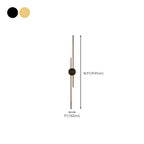 Minimalist Slim Linear Metal Up Down LED Wall Sconce