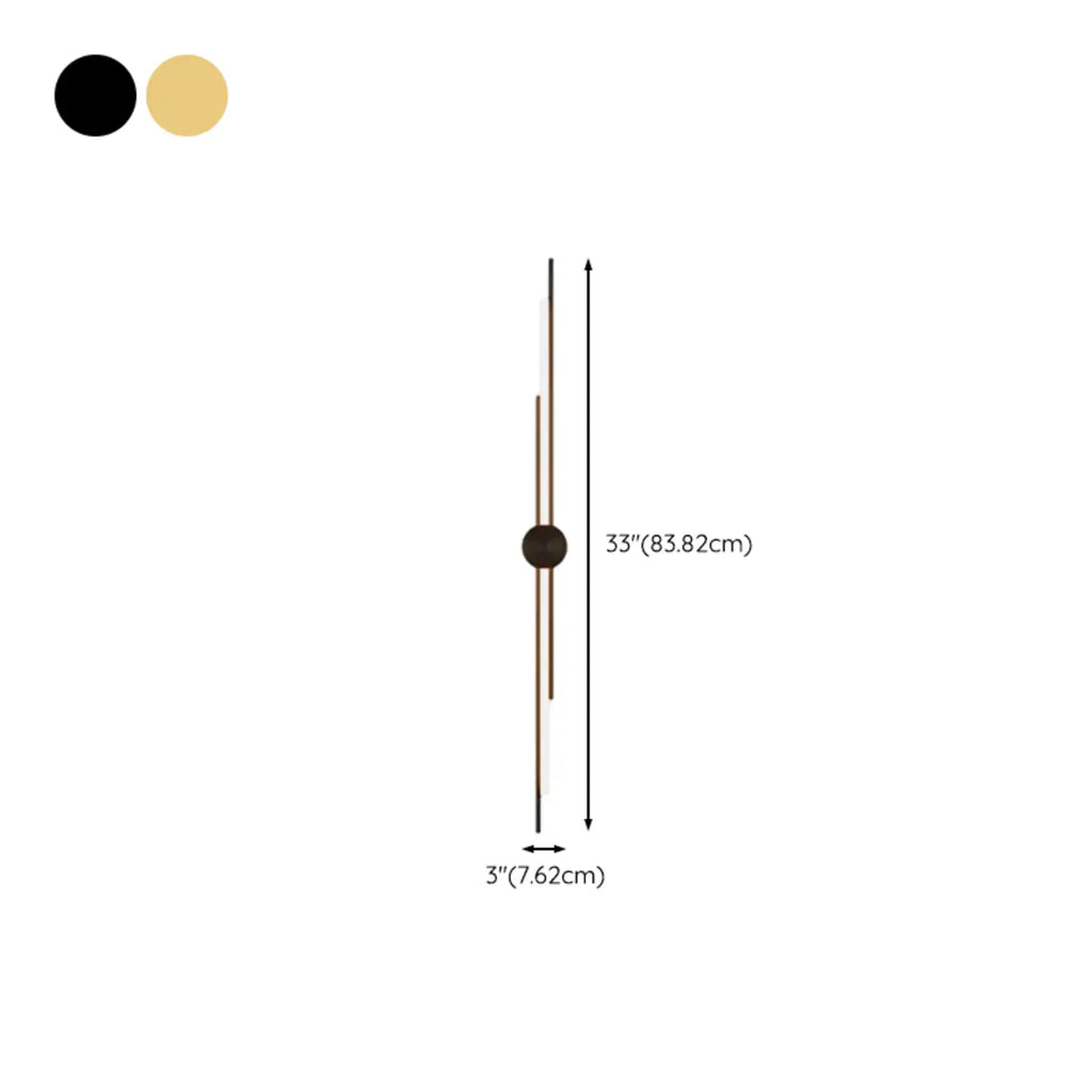 Minimalist Slim Linear Metal Up Down LED Wall Sconce