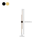 Minimalist Slim Linear Metal Up Down LED Wall Sconce