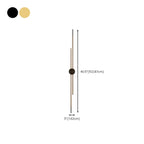 Minimalist Slim Linear Metal Up Down LED Wall Sconce