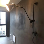 Industrial Swing Arm Wall Light Fixture for Modern Bedroom