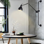 Industrial Swing Arm Wall Light Fixture for Modern Bedroom