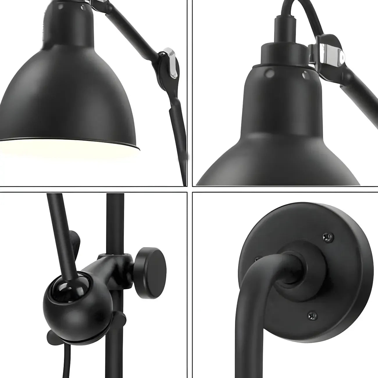 Industrial Swing Arm Wall Light Fixture for Modern Bedroom