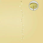 Modern Gold Branch Globe Glass Downrod Stairwell Chandelier