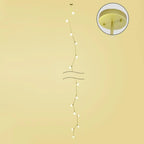 Modern Gold Branch Globe Glass Downrod Stairwell Chandelier