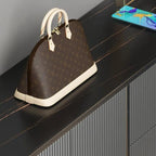 Large Entryway Shoe Cabinet Gray Textured Door Metal Legs