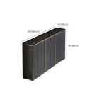 Large Entryway Shoe Cabinet Gray Textured Door Metal Legs