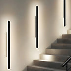 Modern Slim Oval Natural Light LED Outdoor Wall Light