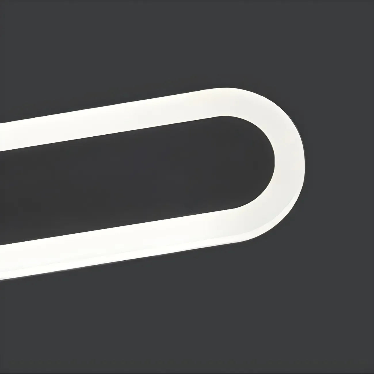 Modern Slim Oval Natural Light LED Outdoor Wall Light