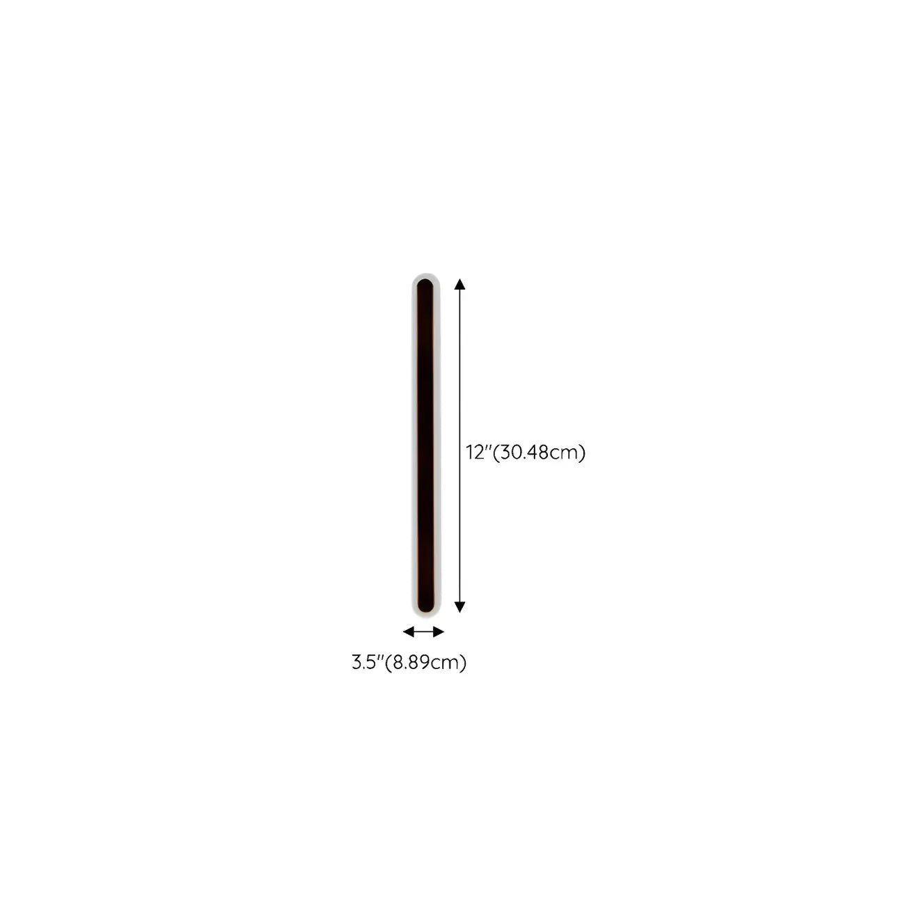 Modern Slim Oval Natural Light LED Outdoor Wall Light
