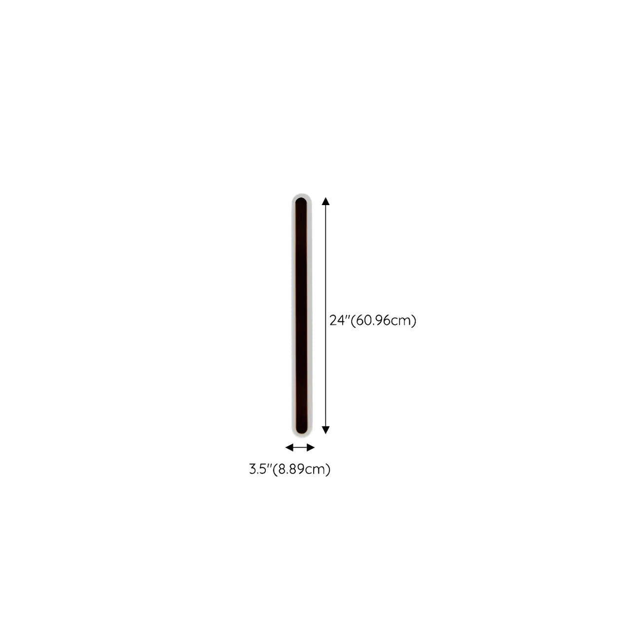 Modern Slim Oval Natural Light LED Outdoor Wall Light