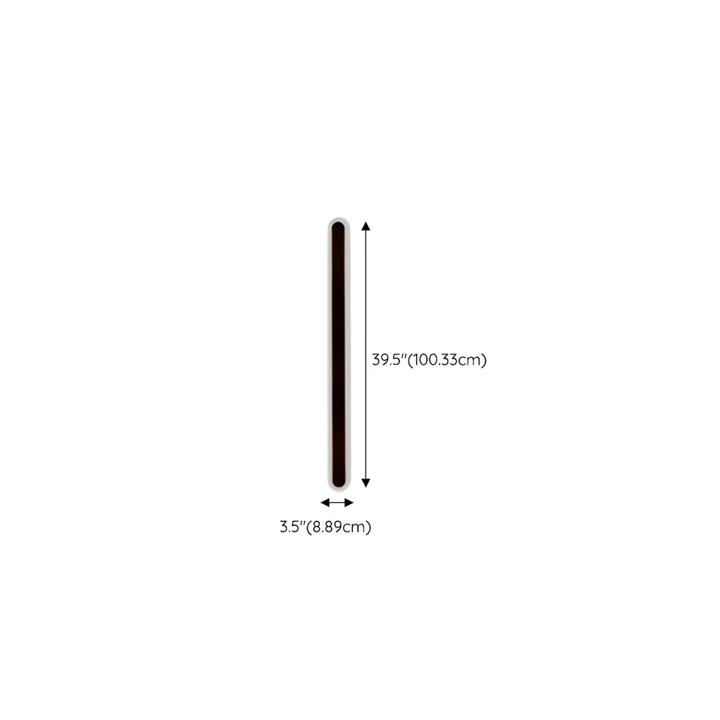 Modern Slim Oval Natural Light LED Outdoor Wall Light