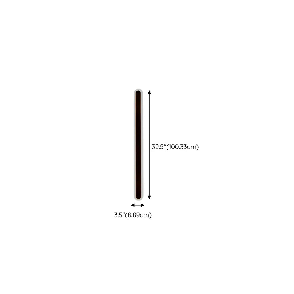 Modern Slim Oval Natural Light LED Outdoor Wall Light