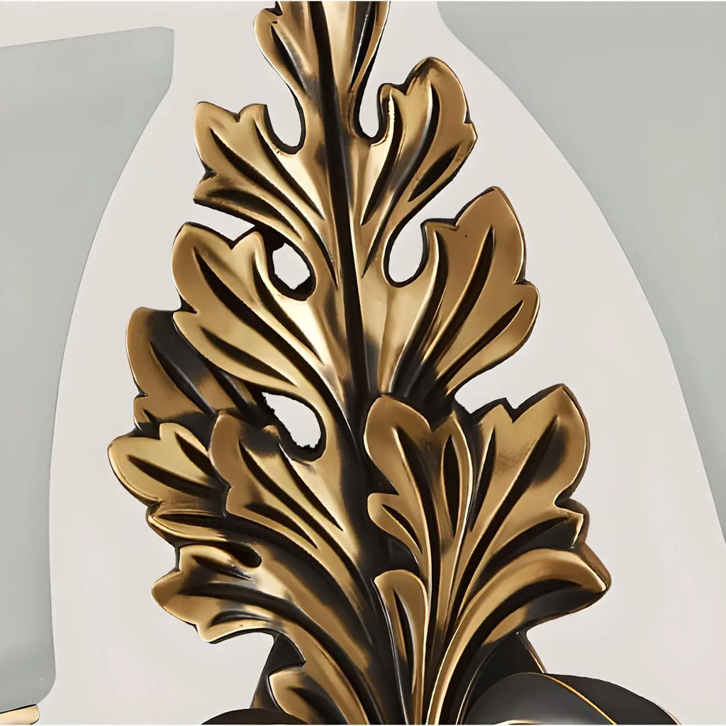 Vintage Metal Frosted White Glass Wall Sconce