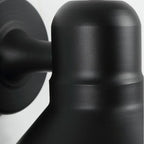 Industrial Metal Black Cone LED Outdoor Wall Light Fixture