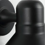 Industrial Metal Black Cone LED Outdoor Wall Light Fixture