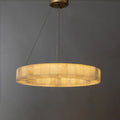 Mid-century Modern Onyx Ring Chandelier