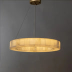 Mid-century Modern Onyx Ring Chandelier