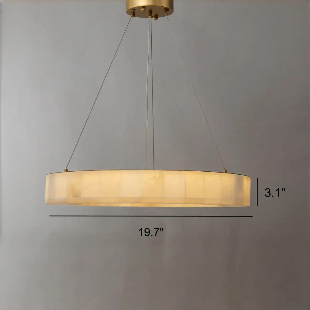 Mid-century Modern Onyx Ring Chandelier