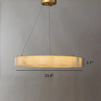 Mid-century Modern Onyx Ring Chandelier