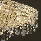 Luxury Crystal 16-Light Island Pendant Light for Kitchen