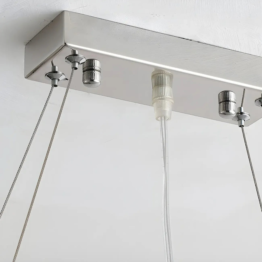 Luxury Crystal 16-Light Island Pendant Light for Kitchen