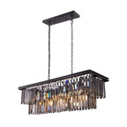 Modern 2-Tier Crystal Island Pendant Lighting for Kitchen