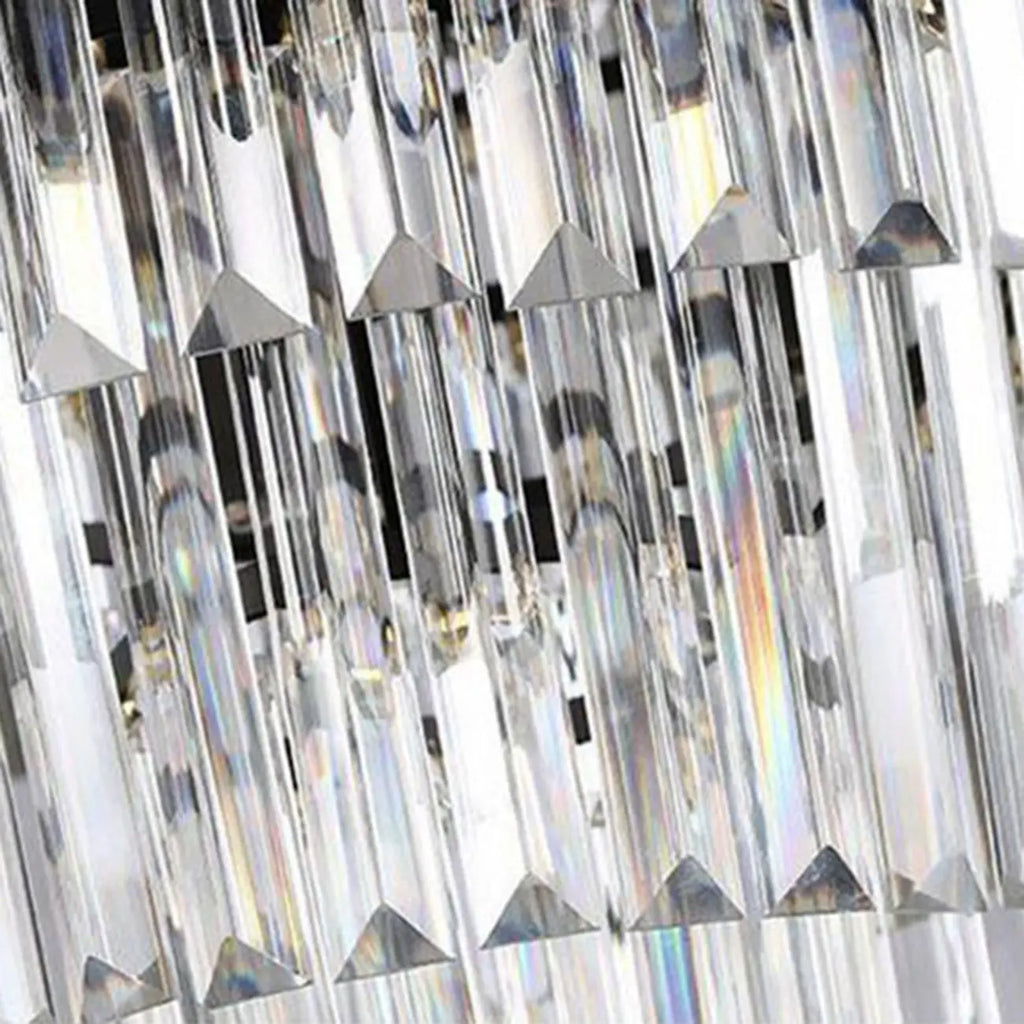 Modern 2-Tier Crystal Island Pendant Lighting for Kitchen
