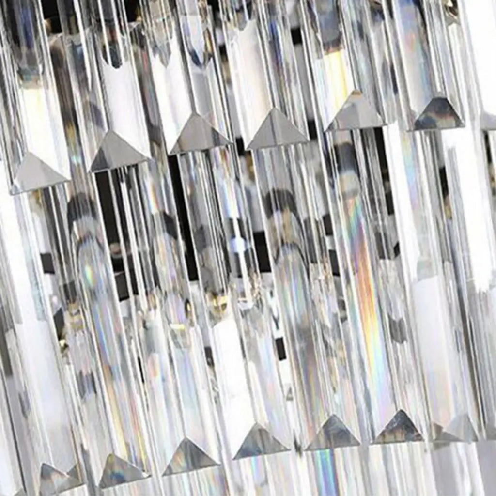 Modern 2-Tier Crystal Island Pendant Lighting for Kitchen