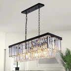 Modern 2-Tier Crystal Island Pendant Lighting for Kitchen