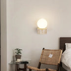 Modern Beige Stone Warm Light Wall Sconce
